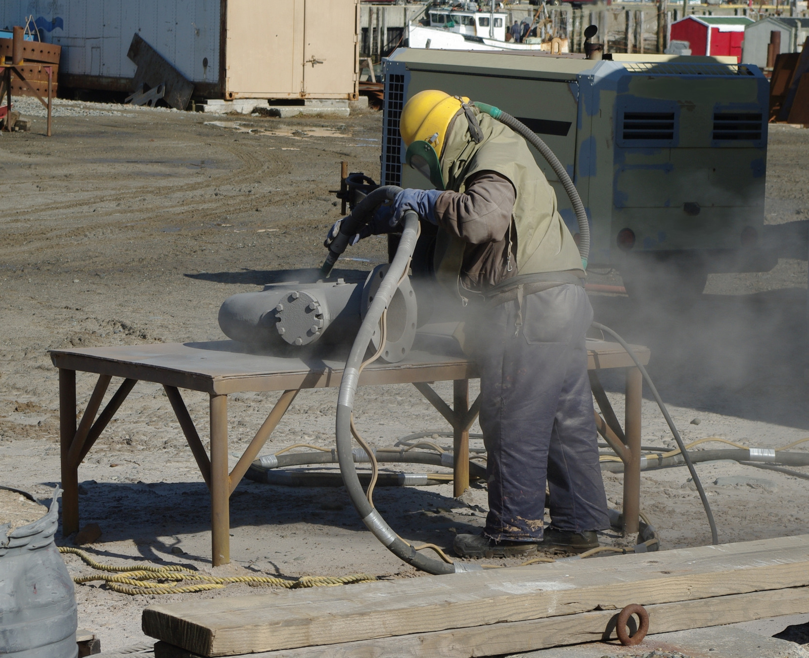 Sand blasting